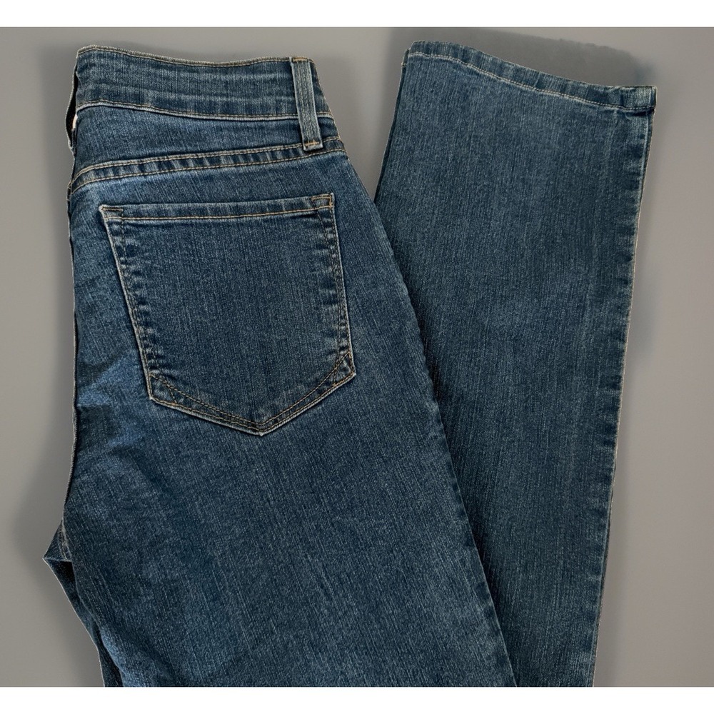NYDJ Marilyn Straight Jeans Women's Size 0 Blue Lift Tuck Denim M10A54MV 27x32